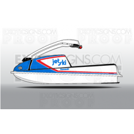 Kawasaki Jet Ski 550, 550SX,440, 400 Graphic Kit - EK0005K550